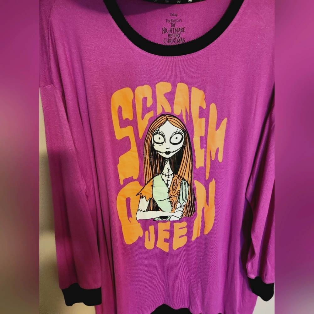 Disney's The Nightmare Before Christmas nightgown with socks.